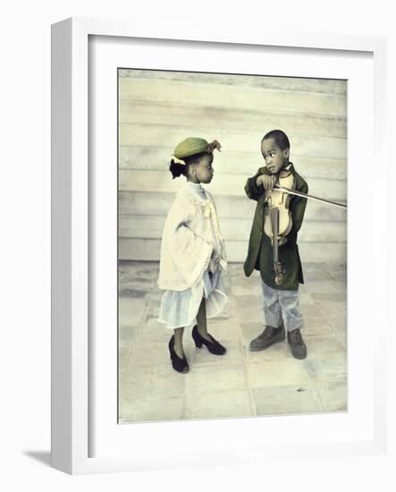 Violin Serenade-Nora Hernandez-Framed Giclee Print