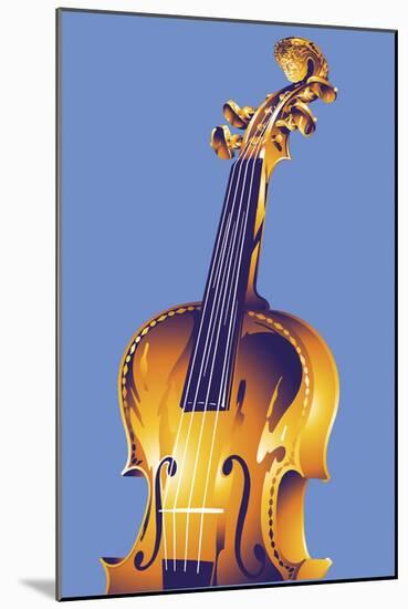 Violin-David Chestnutt-Mounted Giclee Print