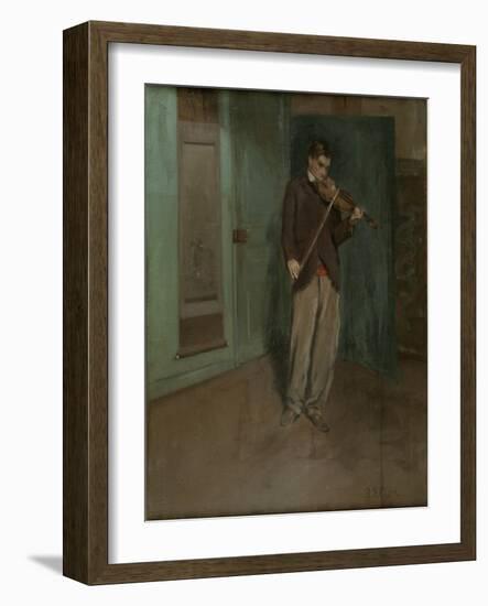 Violinist, 1902 (Oil on Canvas)-Alson Skinner Clark-Framed Giclee Print