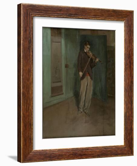 Violinist, 1902 (Oil on Canvas)-Alson Skinner Clark-Framed Giclee Print