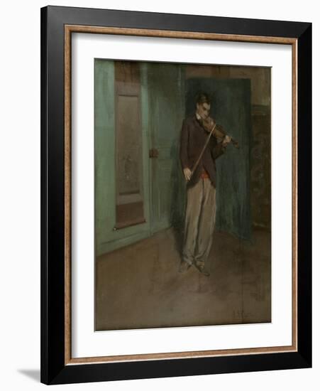 Violinist, 1902 (Oil on Canvas)-Alson Skinner Clark-Framed Giclee Print