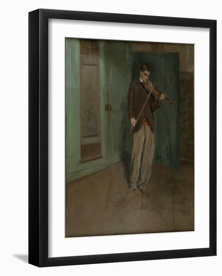 Violinist, 1902 (Oil on Canvas)-Alson Skinner Clark-Framed Giclee Print