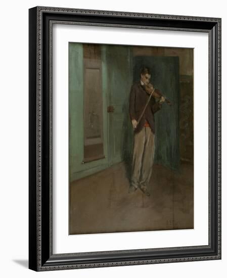 Violinist, 1902 (Oil on Canvas)-Alson Skinner Clark-Framed Giclee Print