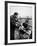 Violinist Isaac Stern and Entertaining Woman and Children-Alfred Eisenstaedt-Framed Premium Photographic Print