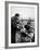 Violinist Isaac Stern and Entertaining Woman and Children-Alfred Eisenstaedt-Framed Premium Photographic Print