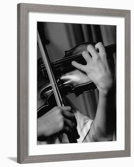 Violinist Yehudi Menuhin-Horace Bristol-Framed Premium Photographic Print