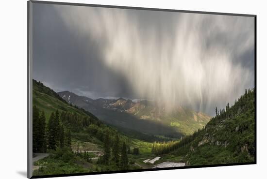 Virga and Storm Moving over Mountains in Colorado-Howie Garber-Mounted Photographic Print