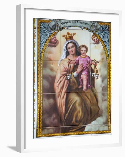 Virgen Del Carmen Tilework, Malaga, Andalucia, Spain, Europe-Godong-Framed Photographic Print