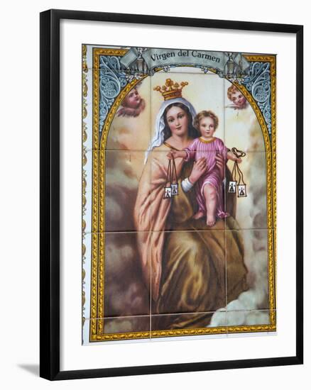 Virgen Del Carmen Tilework, Malaga, Andalucia, Spain, Europe-Godong-Framed Photographic Print