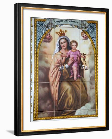 Virgen Del Carmen Tilework, Malaga, Andalucia, Spain, Europe-Godong-Framed Photographic Print