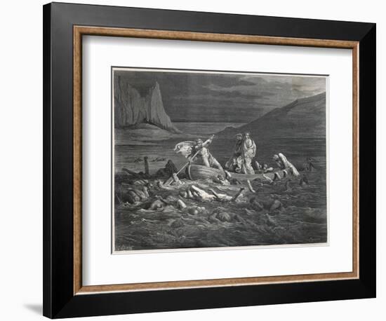 Virgil and Dante Cross the Styx-Dupreyrou-Framed Art Print