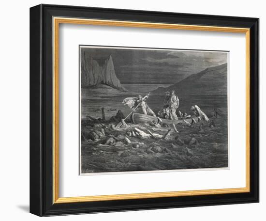 Virgil and Dante Cross the Styx-Dupreyrou-Framed Art Print