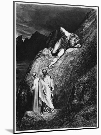 Virgil and Dante, Illustration from "The Divine Comedy" by Dante Alighieri Paris, Published 1885-Gustave Doré-Mounted Giclee Print