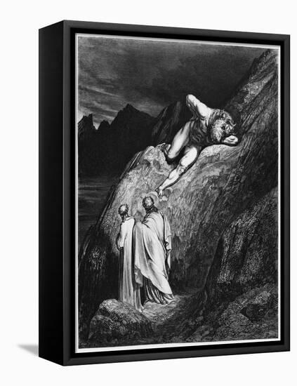 Virgil and Dante, Illustration from "The Divine Comedy" by Dante Alighieri Paris, Published 1885-Gustave Doré-Framed Premier Image Canvas