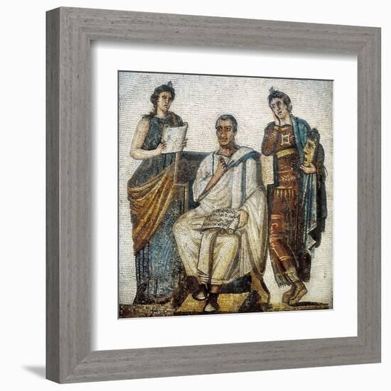 Virgil and the Muses-null-Framed Art Print