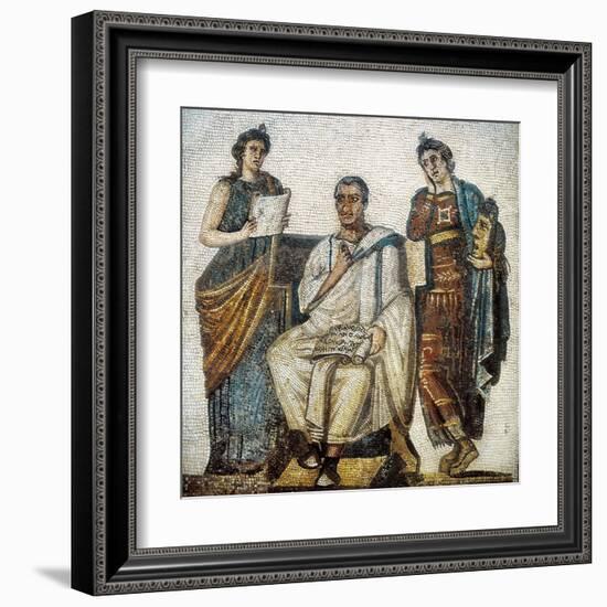 Virgil and the Muses-null-Framed Art Print