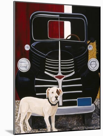 Virgil in Front of the Ranch Truck-Jan Panico-Mounted Giclee Print