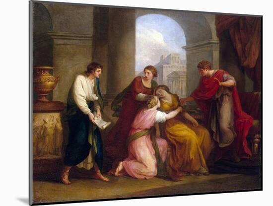 Virgil Reading the Aeneid to Augustus and Octavia, 1788-Angelika Kauffmann-Mounted Giclee Print