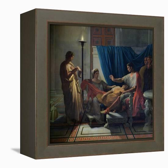 Virgil Reading the Aeneid to Livia, Octavia and Augustus, circa 1812-Jean-Auguste-Dominique Ingres-Framed Premier Image Canvas