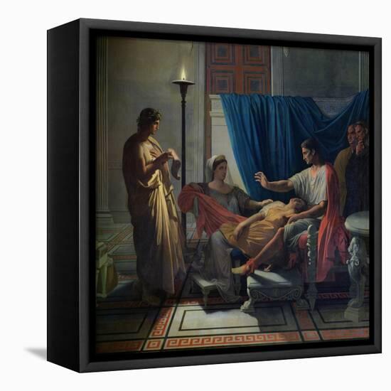 Virgil Reading the Aeneid to Livia, Octavia and Augustus, circa 1812-Jean-Auguste-Dominique Ingres-Framed Premier Image Canvas