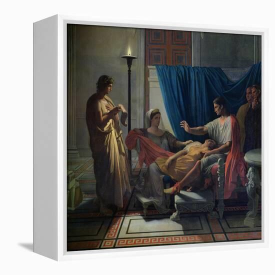 Virgil Reading the Aeneid to Livia, Octavia and Augustus, circa 1812-Jean-Auguste-Dominique Ingres-Framed Premier Image Canvas