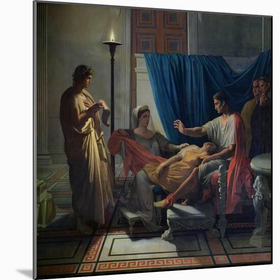 Virgil Reading the Aeneid to Livia, Octavia and Augustus, circa 1812-Jean-Auguste-Dominique Ingres-Mounted Giclee Print