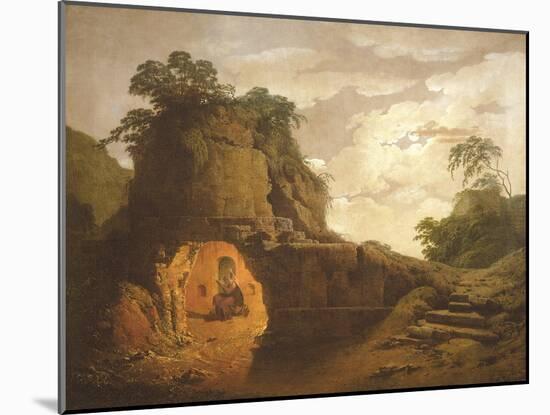 Virgil's Tomb, with the Figure of Silius Italicus, 1779-Joseph Wright-Mounted Giclee Print