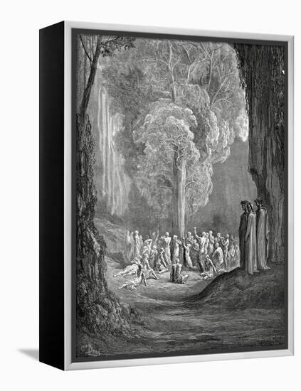 Virgil Shows the Tree to Dante, 1880-Gustave Doré-Framed Premier Image Canvas