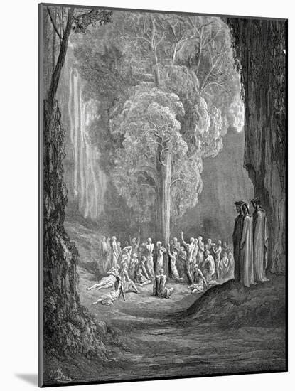 Virgil Shows the Tree to Dante, 1880-Gustave Doré-Mounted Giclee Print