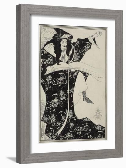 Virgilius the Sorcerer, C.1893-Aubrey Beardsley-Framed Giclee Print