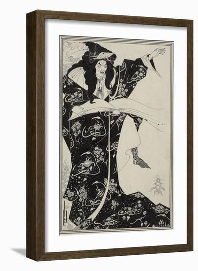 Virgilius the Sorcerer, C.1893-Aubrey Beardsley-Framed Giclee Print