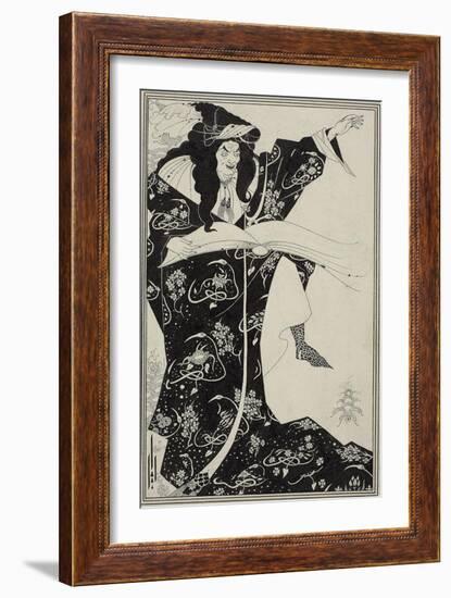 Virgilius the Sorcerer, C.1893-Aubrey Beardsley-Framed Giclee Print