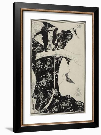 Virgilius the Sorcerer, C.1893-Aubrey Beardsley-Framed Giclee Print