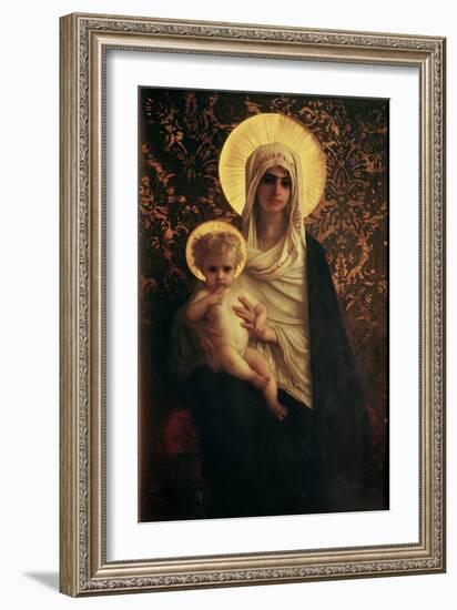 Virgin and Child, 1872-Ernest Antoine Hebert-Framed Giclee Print