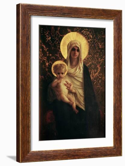 Virgin and Child, 1872-Ernest Antoine Hebert-Framed Giclee Print