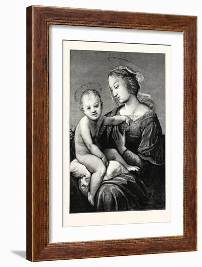 Virgin and Child, an Italian Painter and Architect-Raphael-Framed Giclee Print