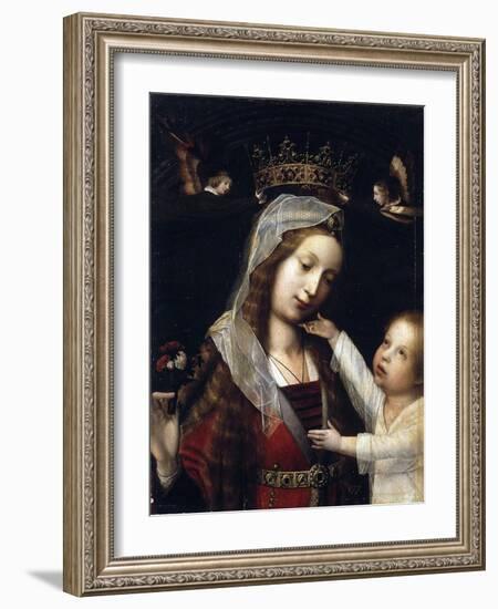 Virgin and Child, Between 1465 and 1529-Jan Provost-Framed Giclee Print