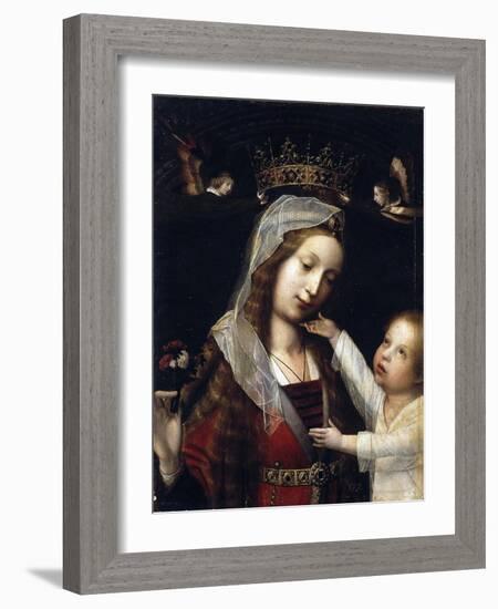 Virgin and Child, Between 1465 and 1529-Jan Provost-Framed Giclee Print