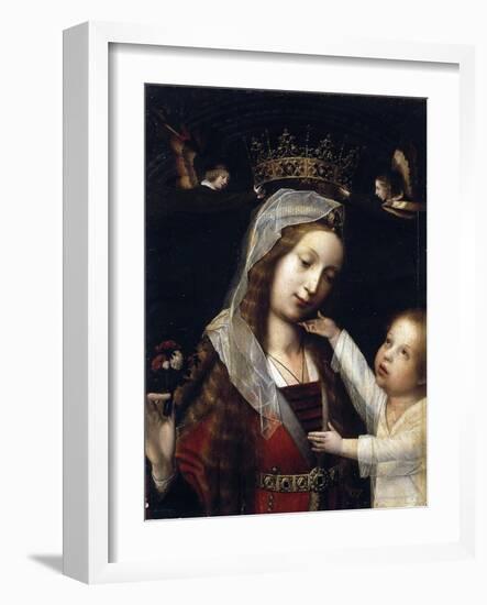 Virgin and Child, Between 1465 and 1529-Jan Provost-Framed Giclee Print