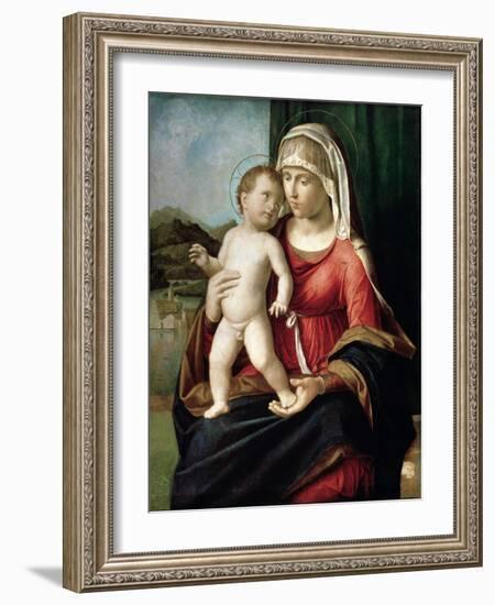 Virgin and Child, Between 1496 and 1499-Giovanni Battista Cima Da Conegliano-Framed Giclee Print