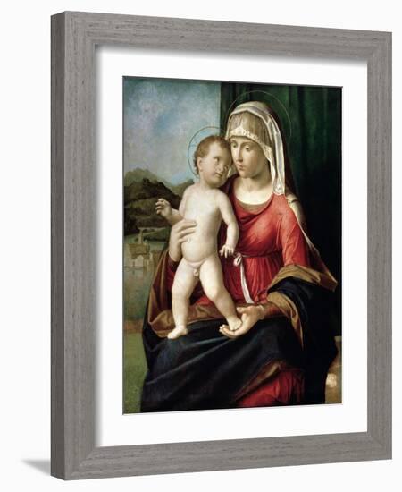 Virgin and Child, Between 1496 and 1499-Giovanni Battista Cima Da Conegliano-Framed Giclee Print