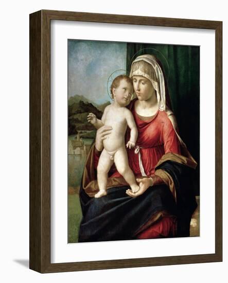 Virgin and Child, Between 1496 and 1499-Giovanni Battista Cima Da Conegliano-Framed Giclee Print