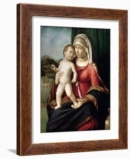 Virgin and Child, Between 1496 and 1499-Giovanni Battista Cima Da Conegliano-Framed Giclee Print