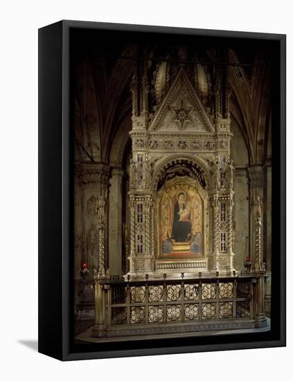 Virgin and Child, by Bernardo Daddi-Bernardo Daddi-Framed Premier Image Canvas