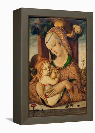 Virgin and Child, C.1480-Carlo Crivelli-Framed Premier Image Canvas