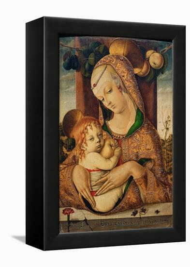 Virgin and Child, C.1480-Carlo Crivelli-Framed Premier Image Canvas