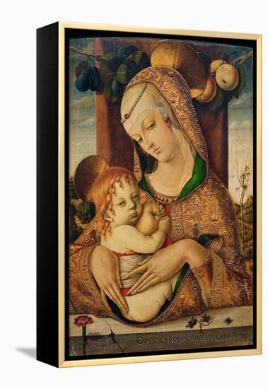 Virgin and Child, C.1480-Carlo Crivelli-Framed Premier Image Canvas