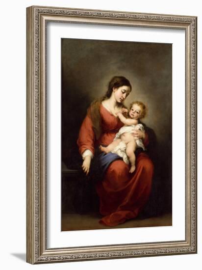 Virgin and Child, c.1670-72-Bartolome Esteban Murillo-Framed Giclee Print