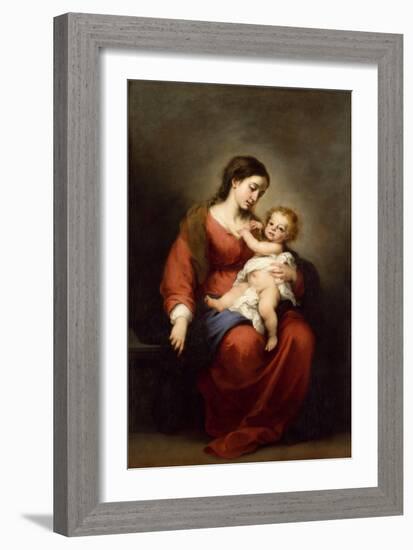 Virgin and Child, c.1670-72-Bartolome Esteban Murillo-Framed Giclee Print