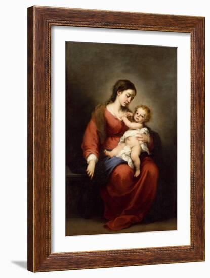 Virgin and Child, c.1670-72-Bartolome Esteban Murillo-Framed Giclee Print